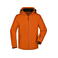 Chaqueta softshell con capucha hombre JN1054. Color dark/orange.