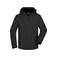 Chaqueta softshell con capucha hombre JN1054. Color black.
