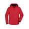 Chaqueta softshell con capucha hombre JN1054. Color red.