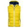 Chaleco acolchado con capucha mujer JN1075. Color sun/yellow/white.