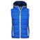 Chaleco acolchado con capucha mujer JN1075. Color nautic/blue/white.
