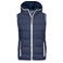 Chaleco acolchado con capucha mujer JN1075. Color navy/white.