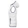 Chaleco acolchado con capucha mujer JN1075. Color white/navy.