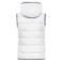 Chaleco acolchado con capucha mujer JN1075. Color white/navy.