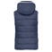 Chaleco acolchado con capucha mujer JN1075. Color navy/white.