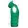 Chaleco acolchado con capucha mujer JN1075. Color irish/green/white.