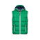 Chaleco acolchado con capucha hombre JN1076. Color irish/green/white.