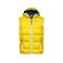 Chaleco acolchado con capucha hombre JN1076. Color sun/yellow/white.