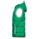Chaleco acolchado con capucha hombre JN1076. Color irish/green/white.
