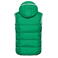 Chaleco acolchado con capucha hombre JN1076. Color irish/green/white.