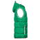 Chaleco acolchado con capucha hombre JN1076. Color irish/green/white.