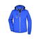Chaqueta softshell con capucha mujer JN1077. Color nautic/blue/navy/white.