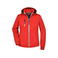 Chaqueta softshell con capucha mujer JN1077. Color red/navy/white.