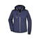 Chaqueta softshell con capucha mujer JN1077. Color navy/navy/white.