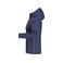 Chaqueta softshell con capucha mujer JN1077. Color navy/navy/white.