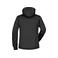 Chaqueta softshell con capucha mujer JN1077. Color black/black/white.