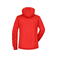 Chaqueta softshell con capucha mujer JN1077. Color red/navy/white.