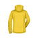 Chaqueta softshell con capucha mujer JN1077. Color sun/yellow/navy/white.