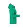 Chaqueta softshell con capucha mujer JN1077. Color irish/green/navy/white.