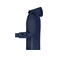 Chaqueta softshell con capucha hombre JN1078. Color navy/navy/white.