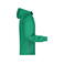 Chaqueta softshell con capucha hombre JN1078. Color irish/green/navy/white.