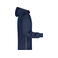 Chaqueta softshell con capucha hombre JN1078. Color navy/navy/white.
