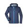Chaqueta softshell con capucha mujer JN1097. Color navy/cobalt.