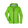 Chaqueta softshell con capucha mujer JN1097. Color spring/green/iron/grey.
