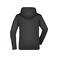 Chaqueta softshell con capucha mujer JN1097. Color black/red.
