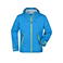 Chaqueta softshell con capucha hombre JN1098. Color aqua/acid/yellow.