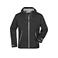 Chaqueta softshell con capucha hombre JN1098. Color black/silver.
