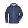 Chaqueta softshell con capucha hombre JN1098. Color navy/cobalt.