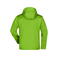 Chaqueta softshell con capucha hombre JN1098. Color spring/green/iron/grey.