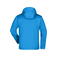 Chaqueta softshell con capucha hombre JN1098. Color aqua/acid/yellow.