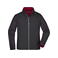 Chaqueta softshell mangas desmontables hombre JN1122. Color black/red.