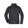 Chaqueta softshell mangas desmontables hombre JN1122. Color black/silver.