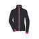 Chaqueta softshell ligera mujer JN1125. Color black/light/red.
