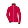 Chaqueta softshell ligera mujer JN1125. Color light/red/black.