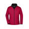Chaqueta softshell mujer JN1129. Color red/black.