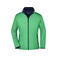 Chaqueta softshell mujer JN1129. Color green/navy.