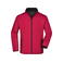 Chaqueta softshell hombre JN1130. Color red/black.