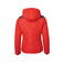 Plumífero con capucha mujer JN1133. Color red/anthracite/melange.