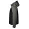 Plumífero con capucha hombre JN1134. Color black/anthracite/melange.