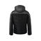 Plumífero con capucha hombre JN1134. Color black/anthracite/melange.