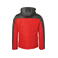 Plumífero con capucha hombre JN1134. Color red/anthracite/melange.