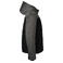 Plumífero con capucha hombre JN1134. Color black/anthracite/melange.