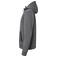 Sudadera con capucha y cremallera hombre JN1144. Color dark/melange.