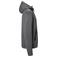 Sudadera con capucha y cremallera hombre JN1144. Color dark/melange.
