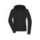 Chaqueta softshell con capucha mujer JN1145. Color black/black.