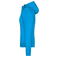 Chaqueta softshell con capucha mujer JN1145. Color blue/black.